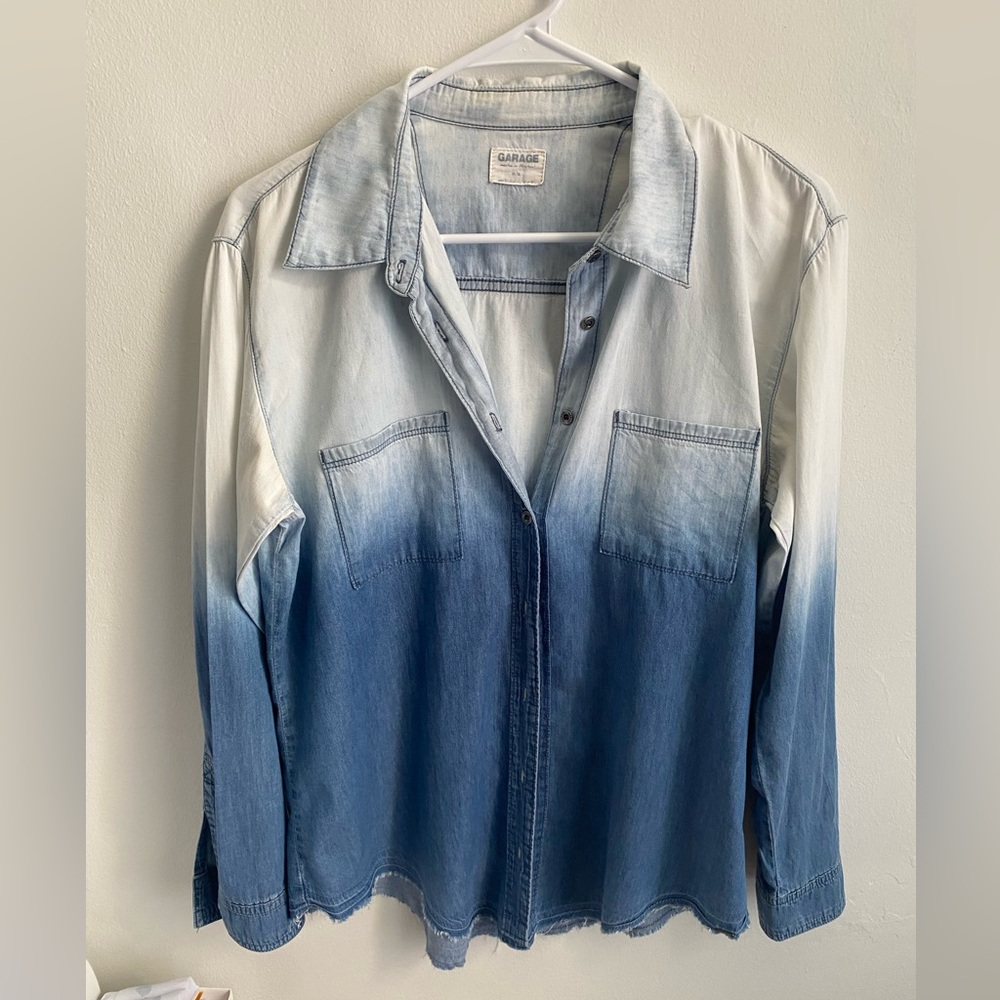 Garage Ombre Blue Denim Shirt